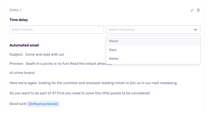email sequences