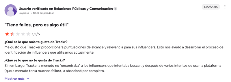Alternativa Traackr