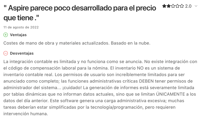 alternativa aspire