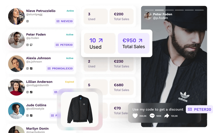 influencer-seeding-hero-image-composition-different-actions