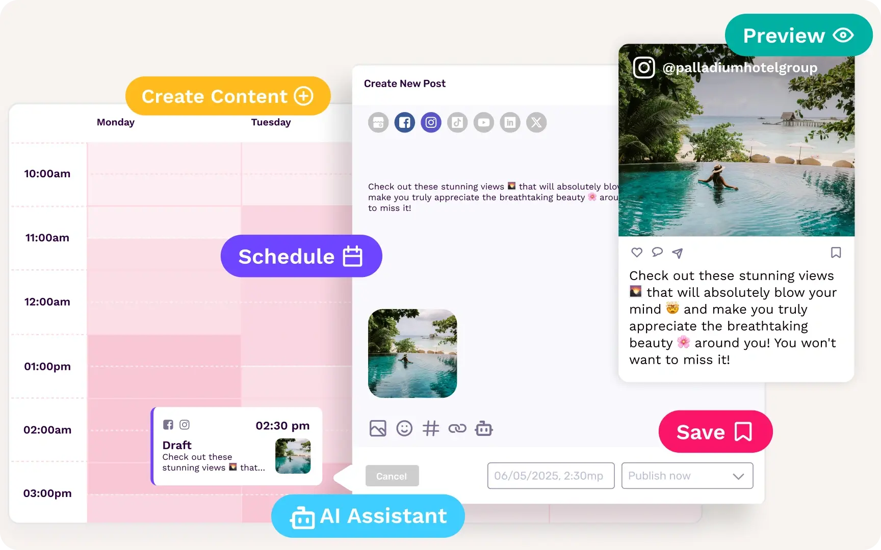 content-planner-alternating-content-social-hub-image-composition-increase-post-reach