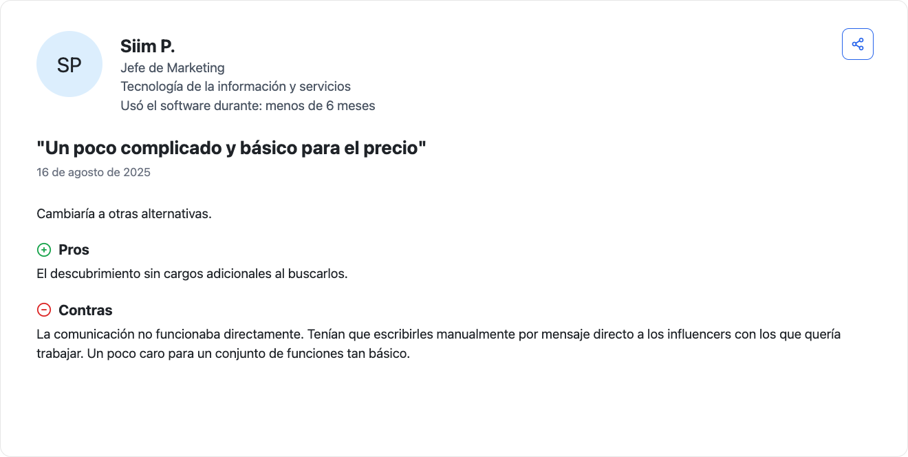 Modash vs Influencity comparativa