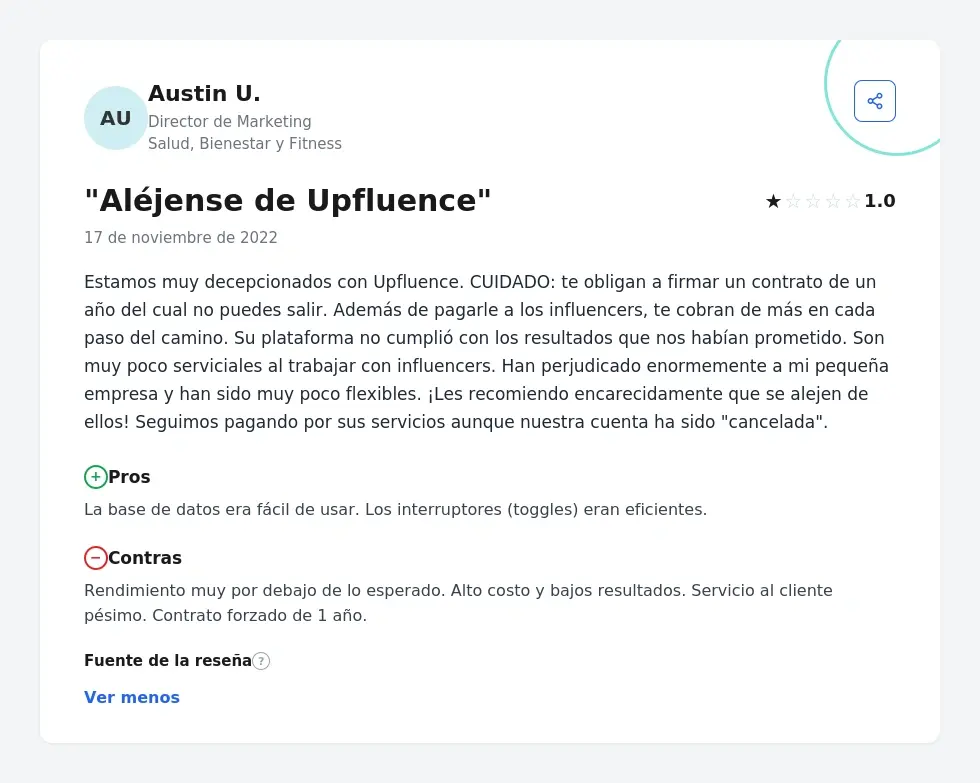 Upfluence vs Influencity comparativa