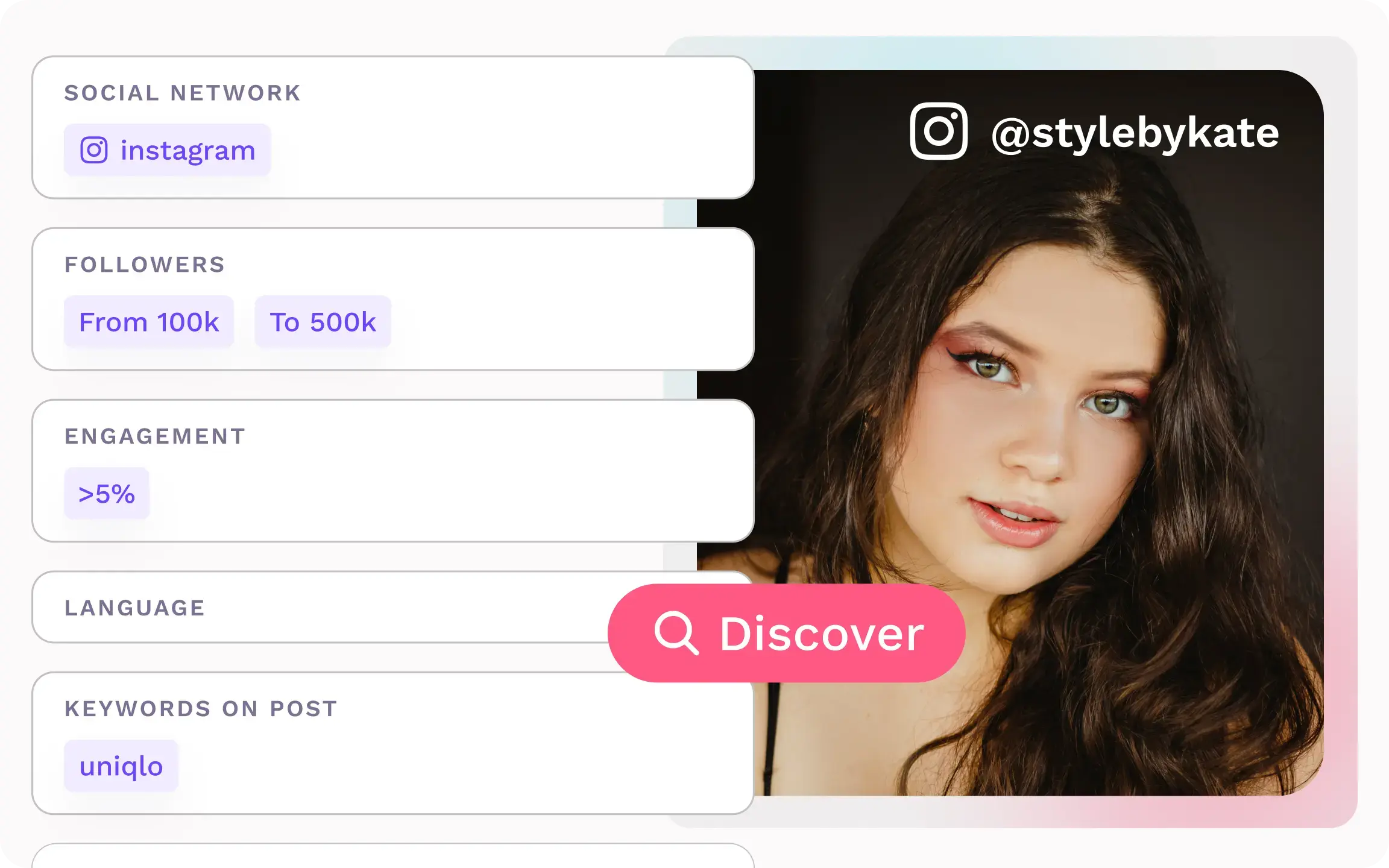 influencer-discover-slider-tabs-showcasing-filters-image-composition