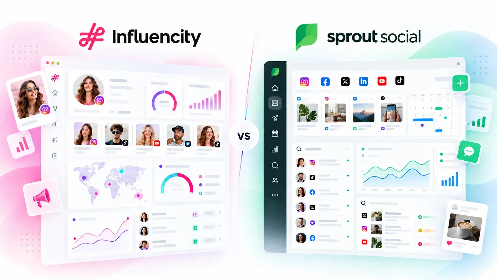Sprout Social vs Influencity